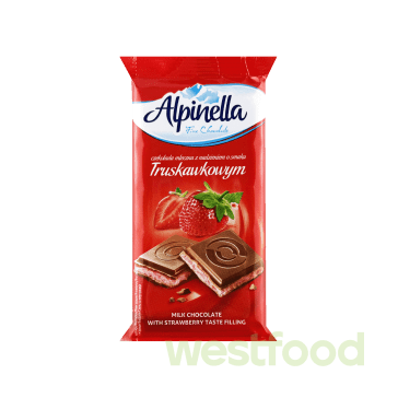 Шоколад Alpinella Полуниця 100г /в уп.19шт/