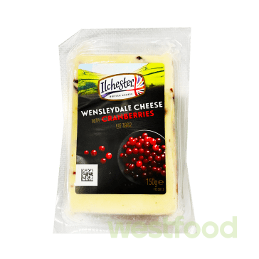 Сир Ilchester Wensleydale 150г з журавлиною