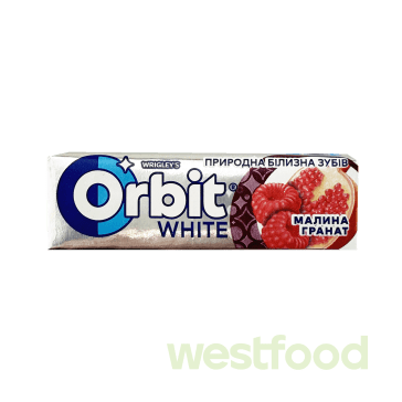 Жувальна гумка Orbit 14г White Малина Гранат /уп.30шт/
