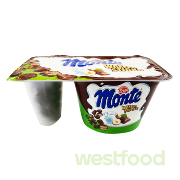 Десерт Монте 125г з кранч драже в асорт./в уп.10шт/