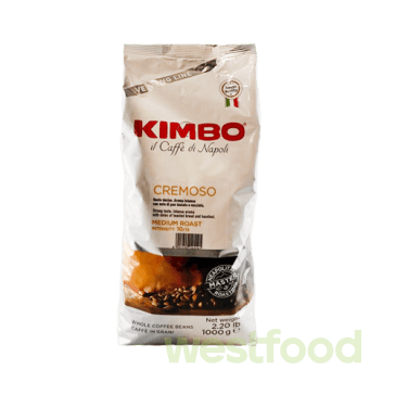 Кава в зернах Kimbo Cremoso 1 кг /в уп.6шт/