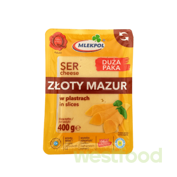 Нарізка Золотий Мазур 400г Млекпол /в уп.24шт/