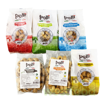 Сушка Тараллі Tarallini Pugliesi 250г в асорт./уп.12шт/