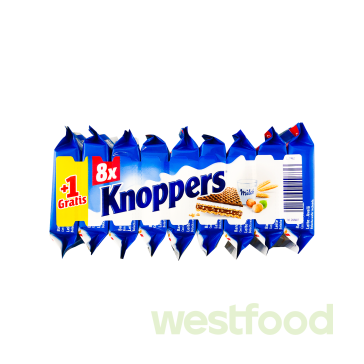 Вафля Knoppers 8+1шт*25г/в уп.24шт/
