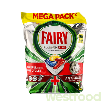 Капсули для посуд.машини Fairy Platinum Plus 88 капс.