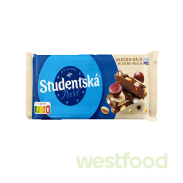 Шоколад Studentska Молочно-білий DuoMix 170г /в уп.16шт/