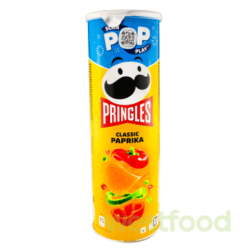 Чіпси Pringles 165г Паприка Paprika /в уп.19шт/