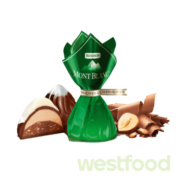 Цукерки ваг.Roshen Монблан Лісовий горіх, кг