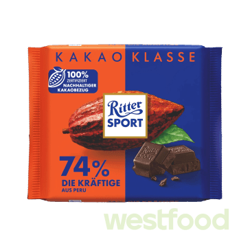 Шоколад Ritter Sport чорн.шок 74% какао 100г, шт