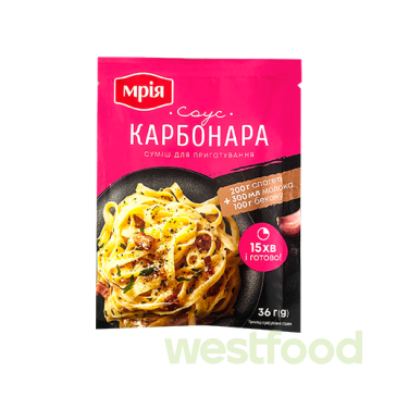 Суміш для приготування соусу Карбонара 36г Мрія /уп.34шт/
