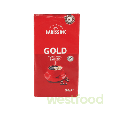 Кава мелена Barissimo 500г Gold Vollmundig черв./уп.12шт/
