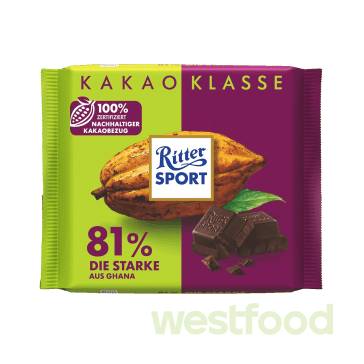 Шоколад Ritter Sport чорн.шок 81% какао 100г, шт