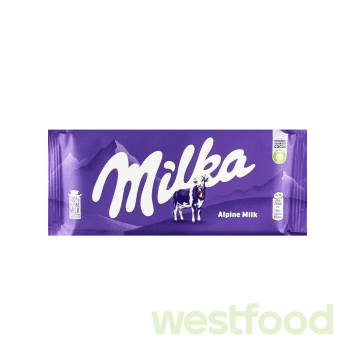 Шоколад Milka 80г Alpine milk /в уп.27шт/