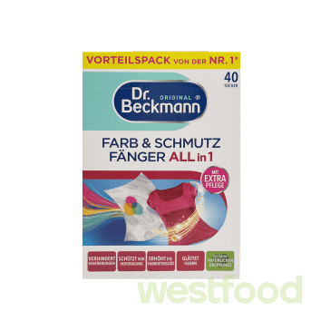Серветки-пастка Dr.Beckman для прання кольоров.речей 40шт /уп.8шт/