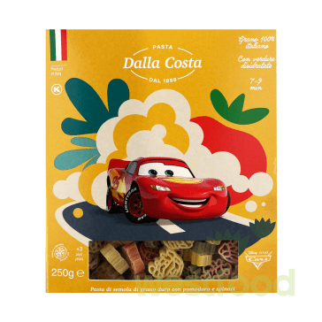Макарони DALLA COSTA Disney 250г Cars /уп.15шт/