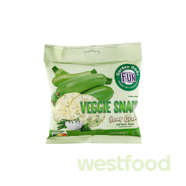 Сушені кабачки зі смаком сметани та зелені 25г