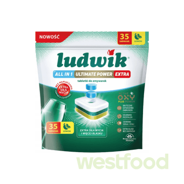 Капсули для посуд.машини Ludwik 35шт All in One Екстра Лимон