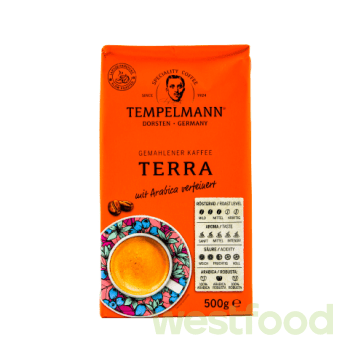 Кава мелена Tempelmann Terra 500 г /в уп.12шт/