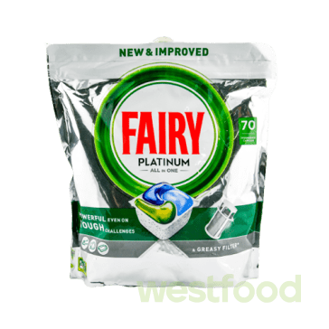 Капсули для посуд.машини Fairy Platinum 70 капс.